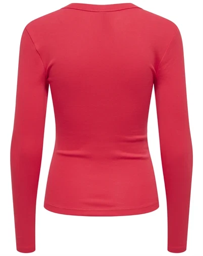 Only - ONLRiley V Neck Top - Lollipop